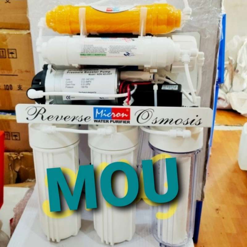 Promo Mesin Filter Air Minum Ro 7 Stage 100 Gpd + Uv 2 Gpm+ Bio Yellow