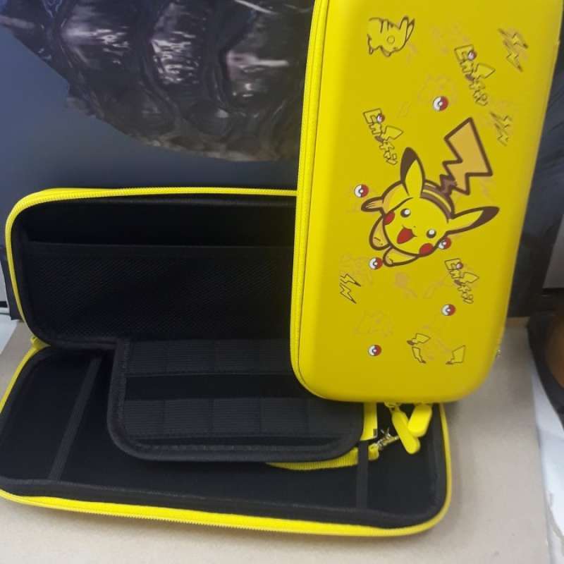Jual pokemon pikachu case bag pouch nintendo switch v1 v2 oled ...