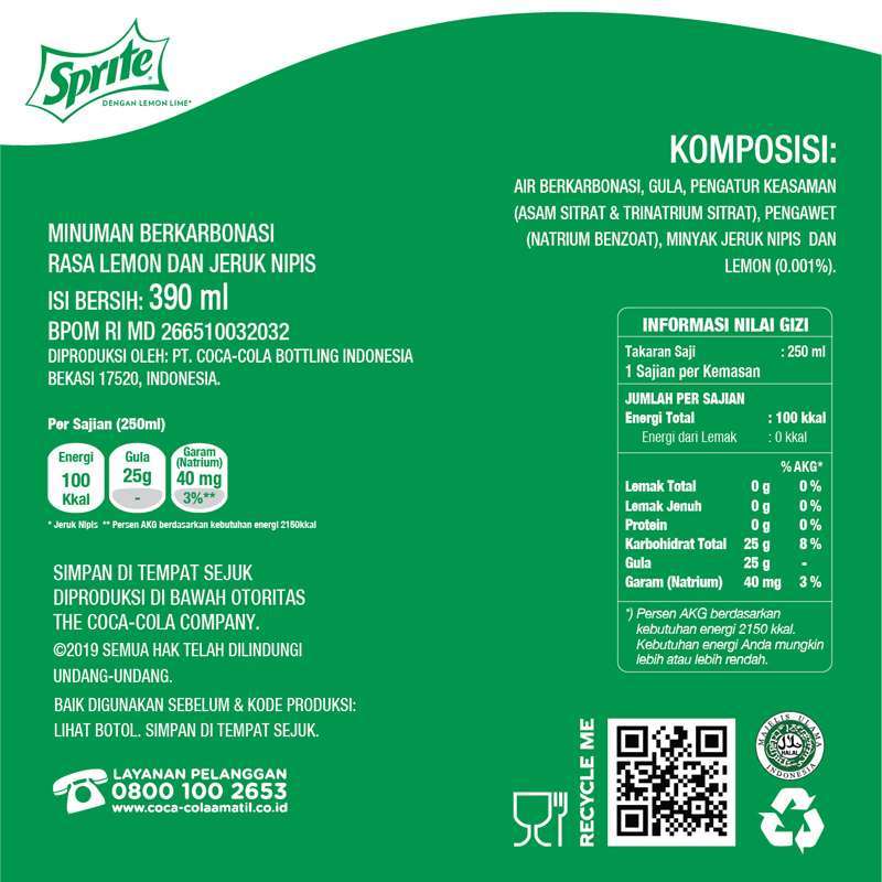 Promo Sprite Minuman Soda 390 Ml Diskon 9% Di Seller Alfamidi ...