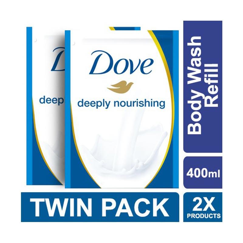 Promo Surabaya Dove Deeply Nourishing Body Wash [400 mL/ Refill/ Twin