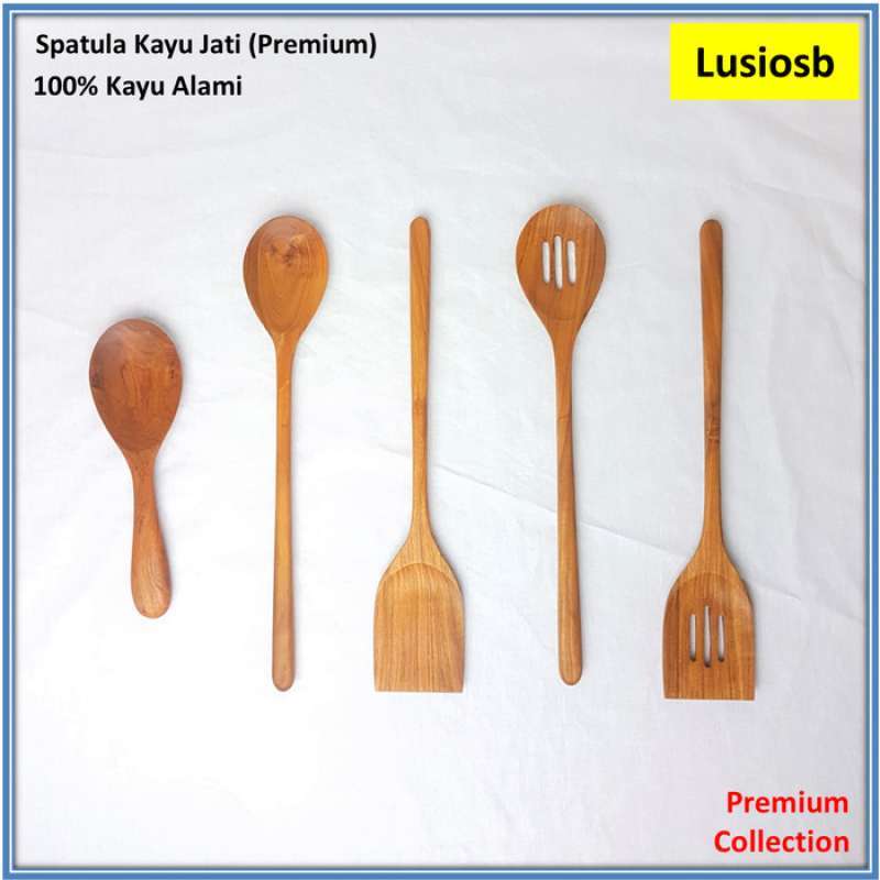 Jual Spatula Kayu Jati / Centong Nasi Kayu / Wooden Spatula / Sutil
