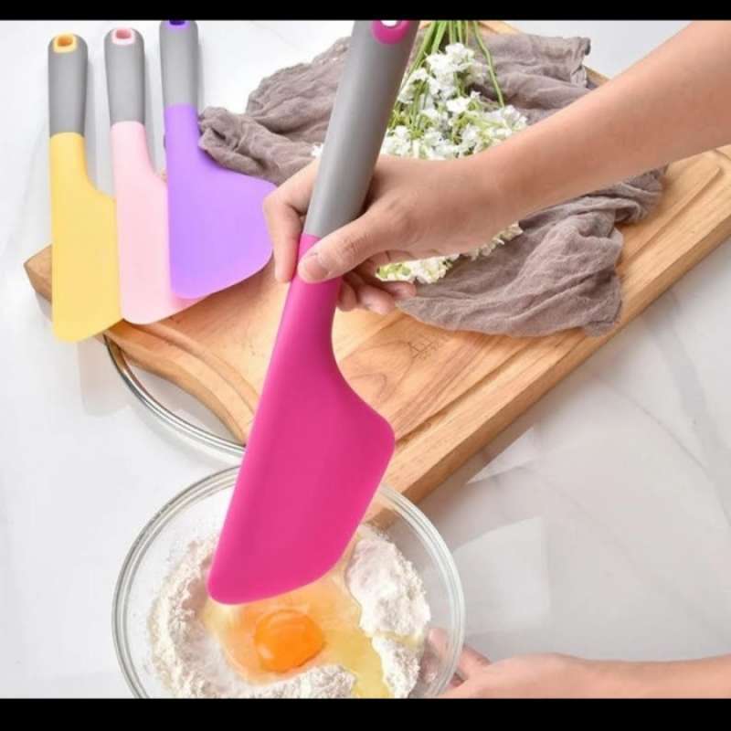 Promo Spatula Silikon Jumbo Tahan Panas Pengaduk Kue Jumbo Tahan Panas
