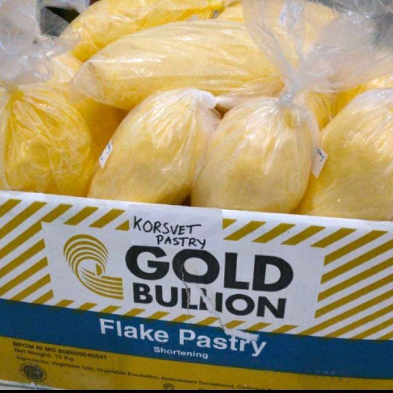Jual Gold Bullion Flake Pastry 1kg Margarin Korsvet Flakepastry