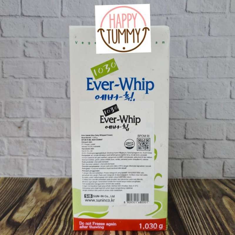 Jual Ever whip non dairy vegan whip whipping cream everwhip sugar free