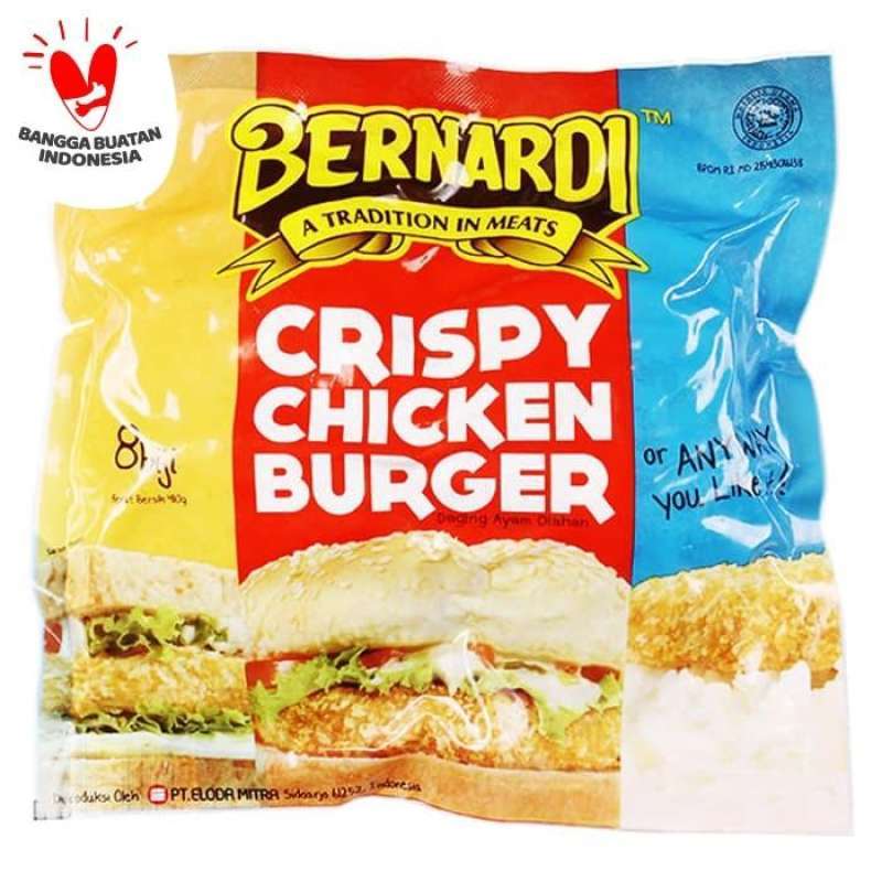 Jual BERNARDI CRISPY CHICKEN BURGER 8 BJ di Seller BERNARDI OUTLET