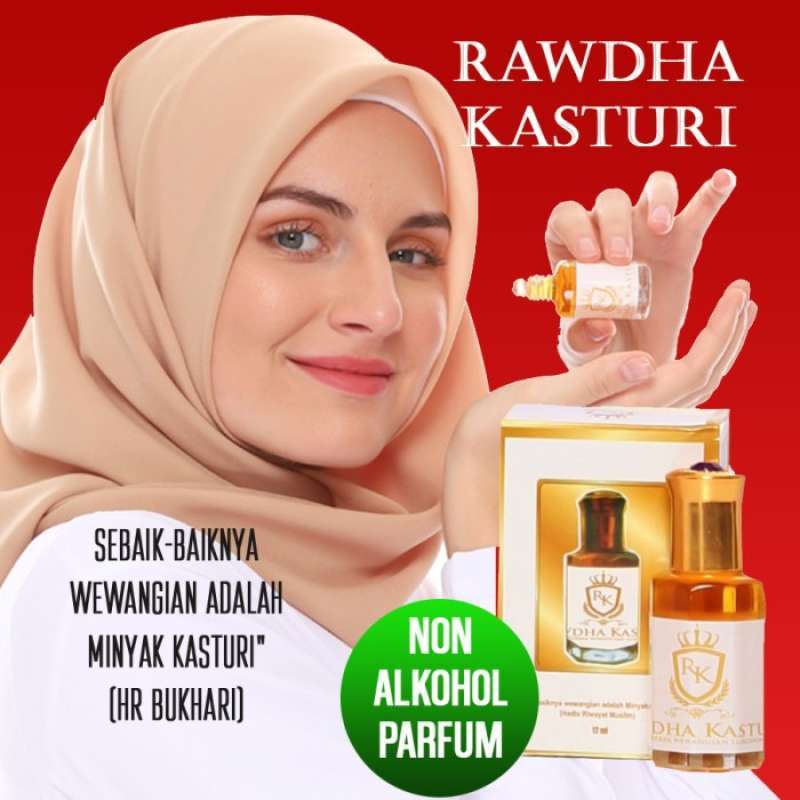 Promo Minyak Kasturi Parfum Halal Non Alkohol Rawdha Impor Diskon 30%