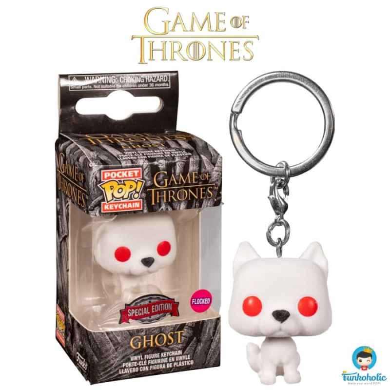 Jual Funko Pocket Pop! Keychain Game Of Thrones Ghost (flocked