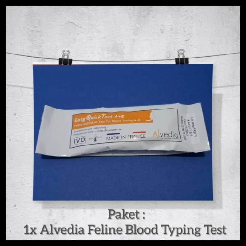 Promo New Alvedia Feline Blood Typing Test Tes Kit Golongan Darah