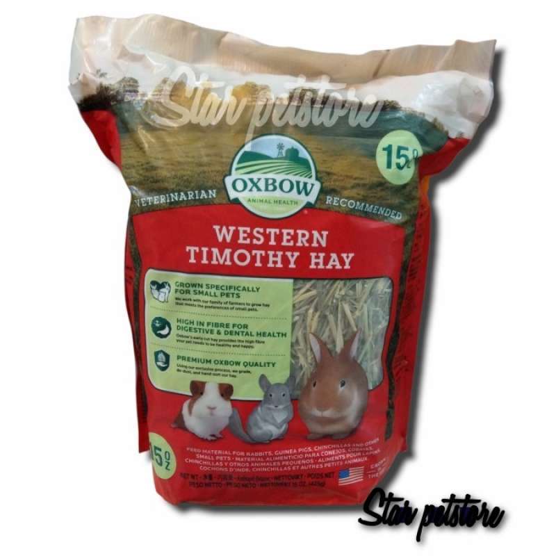 Jual Habisinstok Rumput Kelinci Western Oxbow Timothy Hay 425gr Kmn09