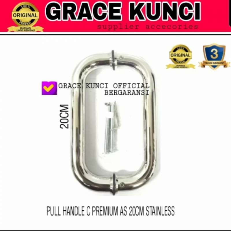 Promo Pull Handle C Premium As 20 Tarikan Pintu Lengkung Gagang Pintu
