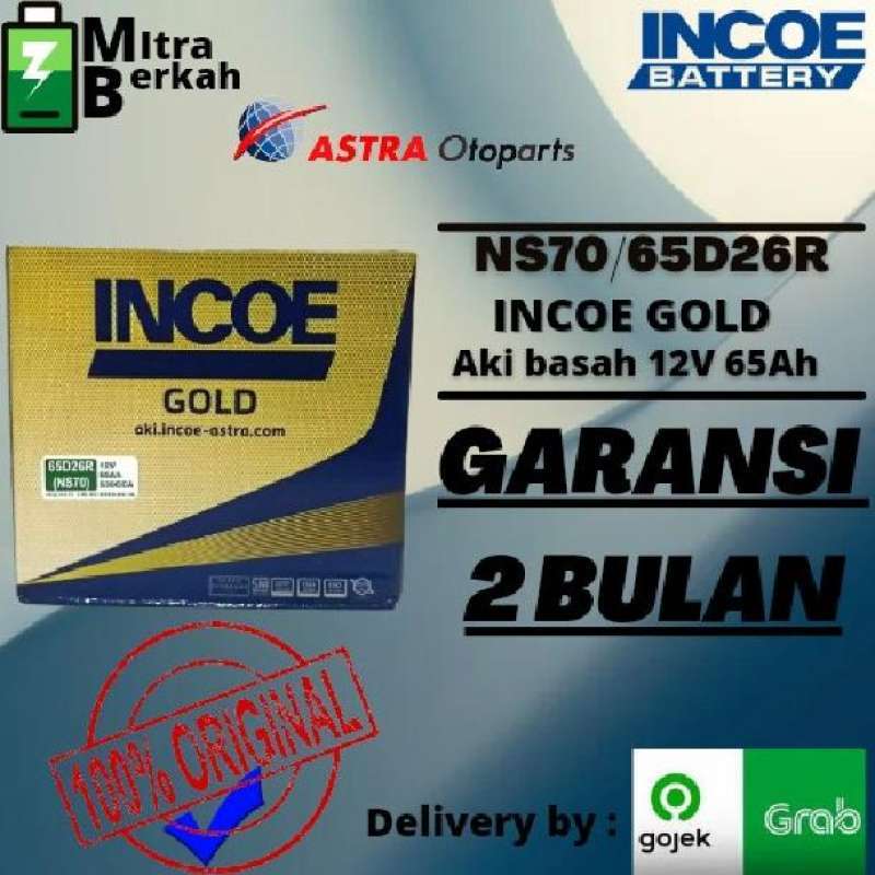 Jual AKI BASAH MOBIL PANTHER NS70 INCOE GOLD di Seller Mitra Berkah
