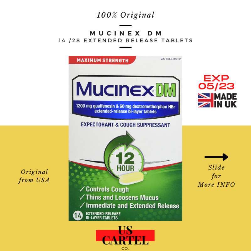 Promo Mucinex Dm Maximum Strength Expectorant And Cough Suppressant 14 ...