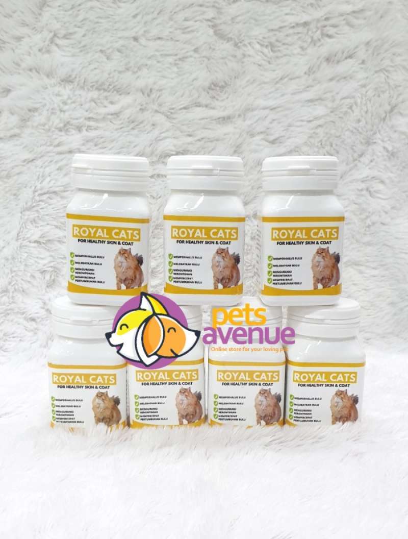 Promo Vitamin Bulu Kucing Royal Cats Vitamin Bulu Kucing 40Pcs Diskon