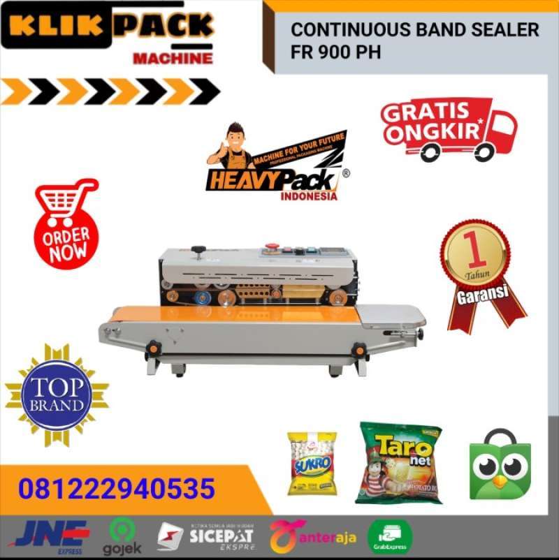 Promo Mesin Sealer Makanan Continuous Band Sealer FR900 PH Diskon 8