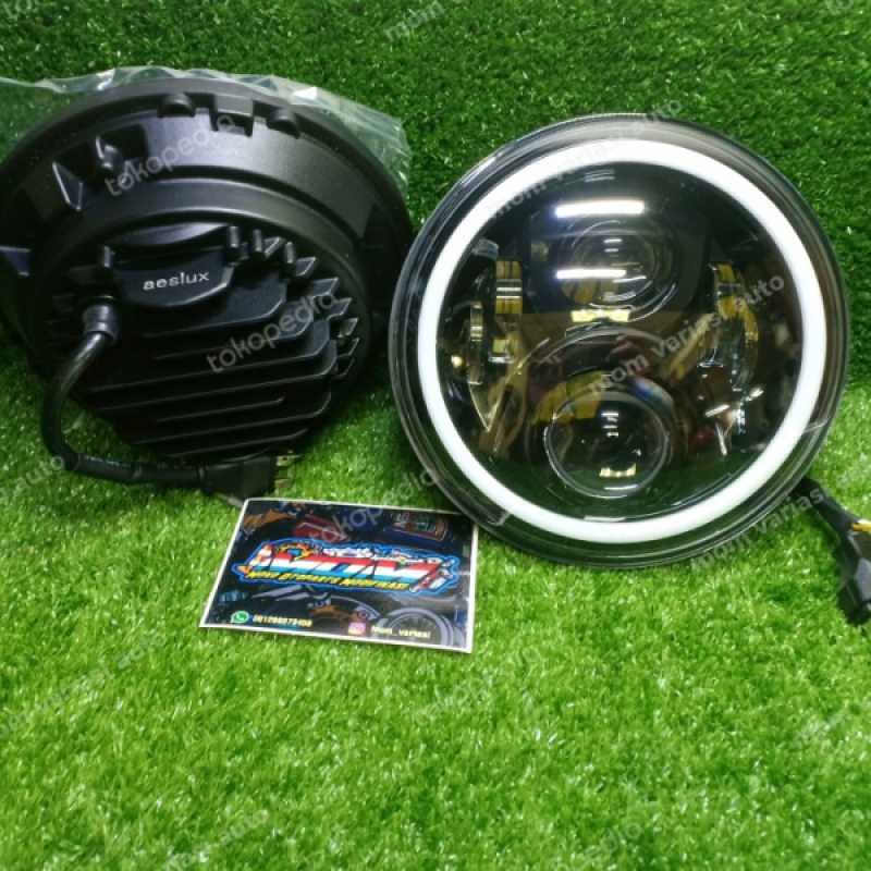 Jual Headlamp Led Jimny Rubicon 7 Inch 12 Volt 65 Watt Merk Aeslux di