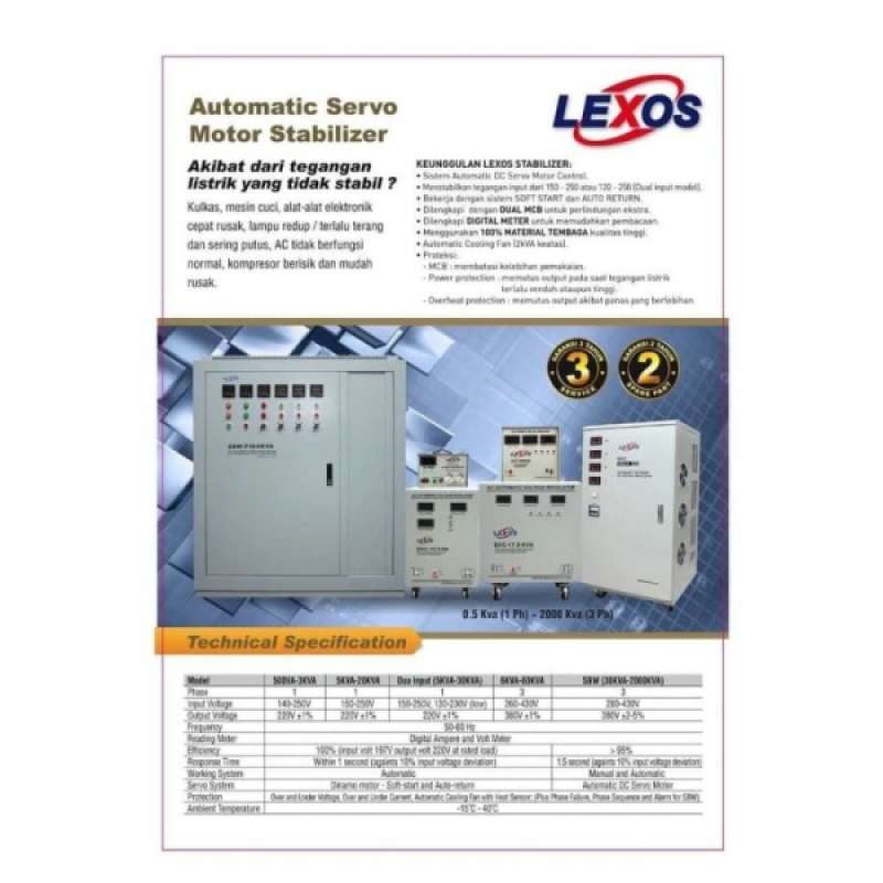 Promo Stabilizer Lexos 5000 1 Phase Diskon 15% Di Seller Ghazlan Store ...