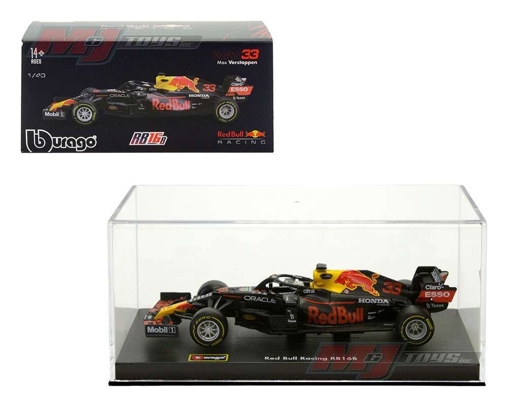 Jual Bburago 1/43 F1 Red Bull RB16B Max Verstappen #33 + driver di ...