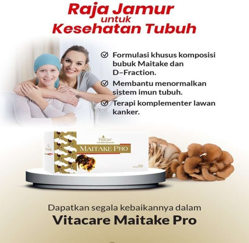 Promo Vita Maitake Pro Jamur Maitake Untuk Terapi Komplementer Lawan
