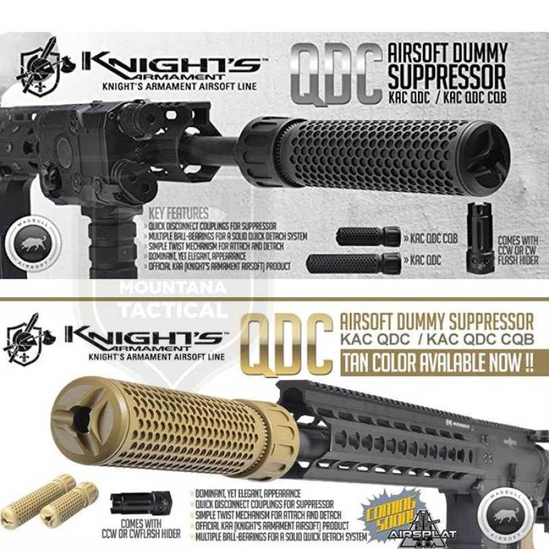 Jual Kac 556 Qd Mock Silencer Quick Detach Suppressor Airsoft Qdc Ccw ...