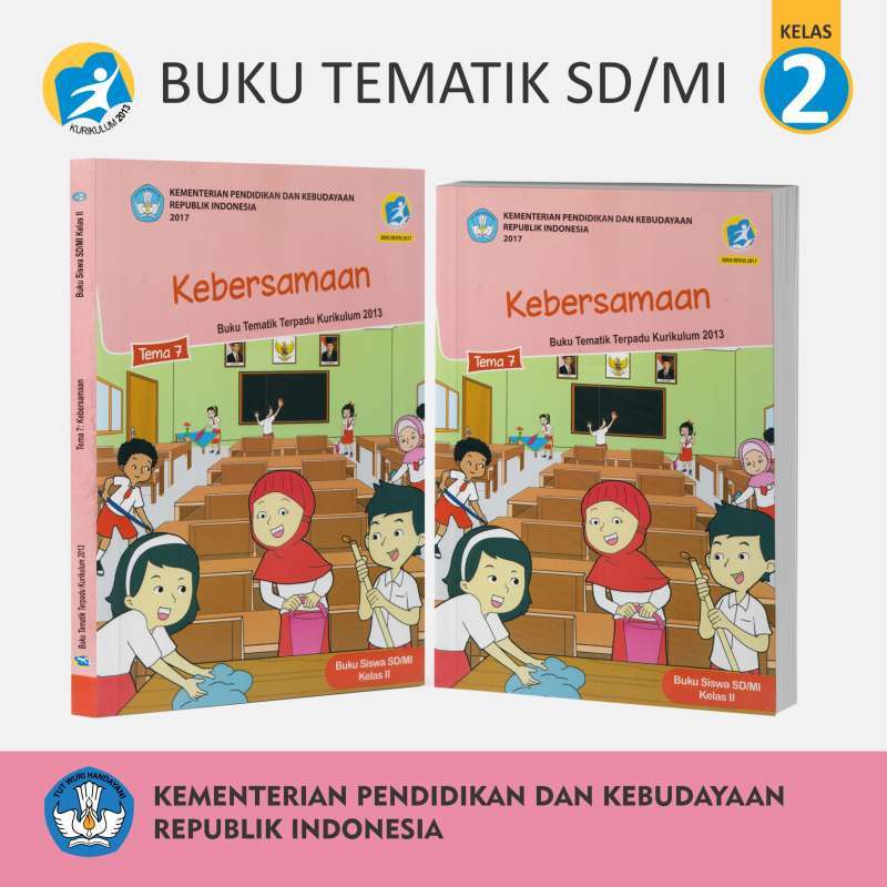 Jual Buku Tematik Kelas 2 / Buku Pelajaran SD Kelas 2 Kemendikbud K13 ...