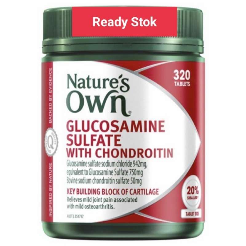Promo Nature's Own Glucosamine Sulfate 1500 With Chondroitin 320 tablet Diskon 23 di Seller