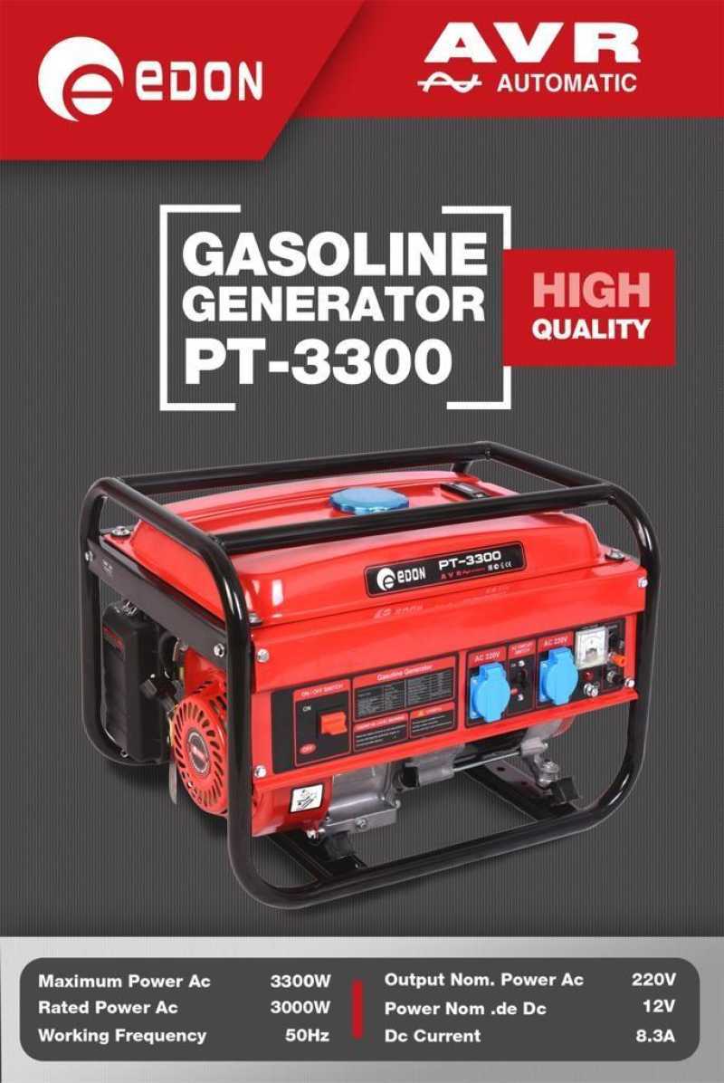 Jual Genset Edon 3000watt Edon Pt3300l Gasoline Generator Di Seller ...