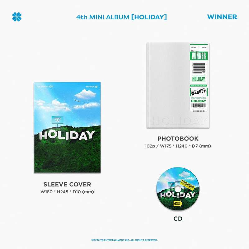 Jual YG SELECT EDITION WINNER 4th Mini Album HOLIDAY Photobook ver. Set