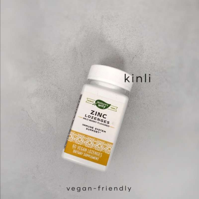 Jual nature's way zinc lozenges wild berry 60 capsules vitamin C