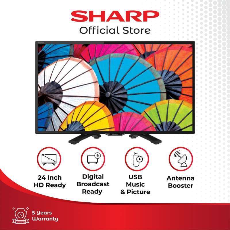 Promo Sharp 2tc24dc1i Digital Led Tv Aquos Hdready Dvbt2usb Music