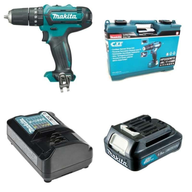 Jual Makita Cordless Impact Drill 12V Hp 333 Dwye 1 Baterai Plus 1