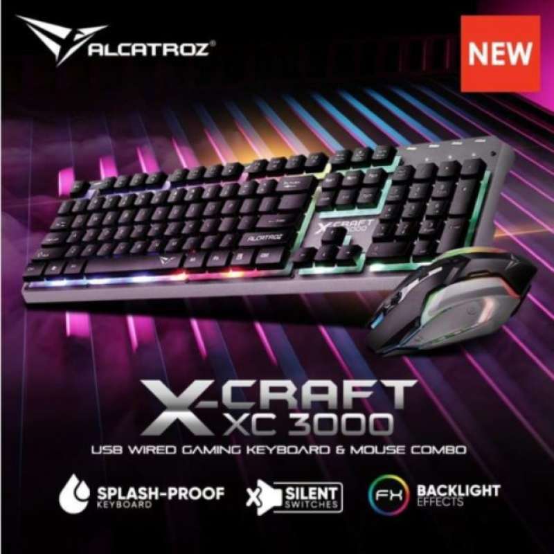 Promo Alcatroz XCraft XC3000 (Keyboard + Mouse) Diskon 47 di Seller