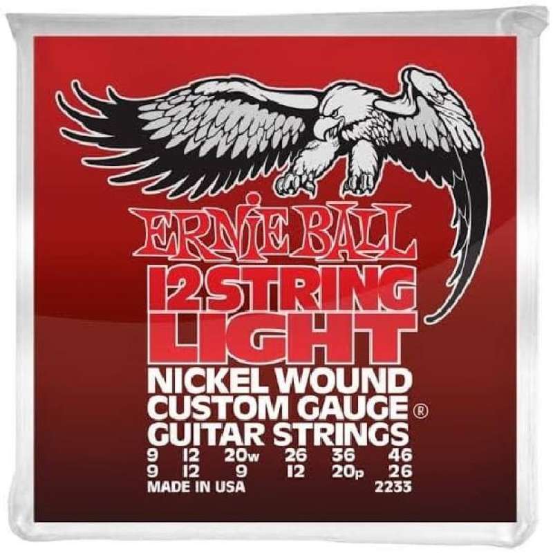 Jual Ernie Ball 2233 Light 12string Nickel Wound Custom Gauge Electric Str di Seller Meisa