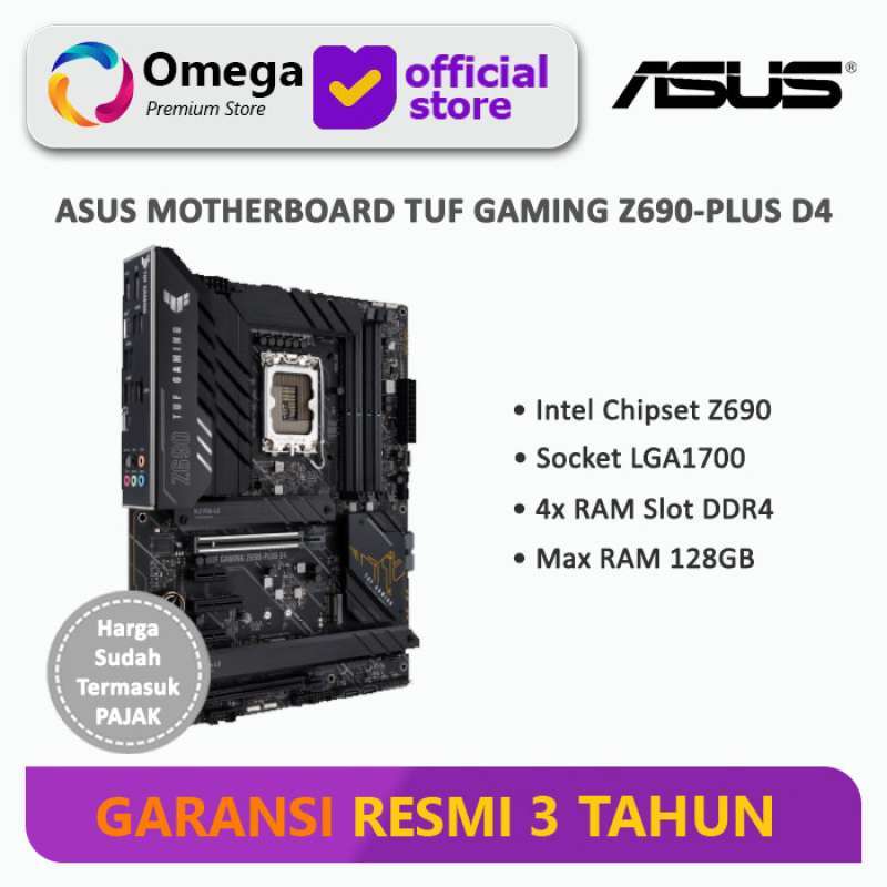 Jual ASUS Motherboard TUF GAMING Z690PLUS D4 di Seller Omega Premium