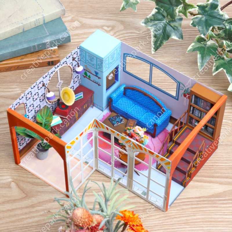 Jual KERAJINAN PAPERCRAFT DIY DIORAMA INTERIOR LIVING ROOM di Seller ...