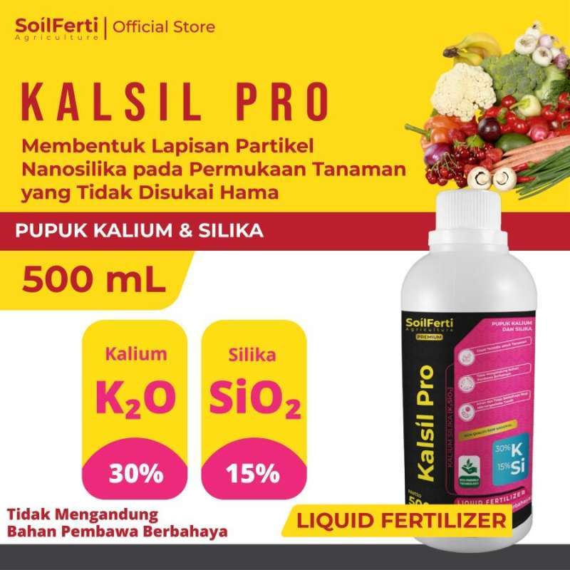 Kalsil Jual SOILFERTI - Nutrisi Tanaman Kalium Silika Cair Kalsil Pro 500 ml ...