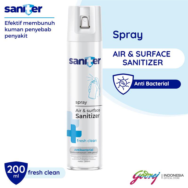 Jual Saniter Air & Surface Sanitizer Spray Aerosol Penyemprot Disinfektan [200 mL] di Seller