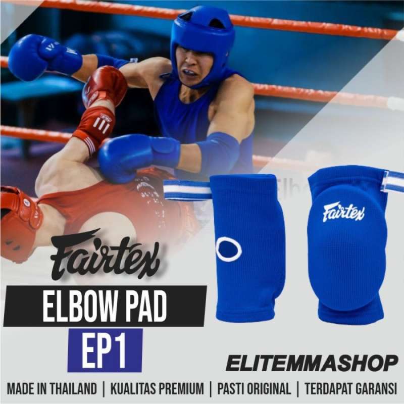 Jual FAIRTEX Elbow Pads Blue EP1 di Seller Barbersport Duri Kepa