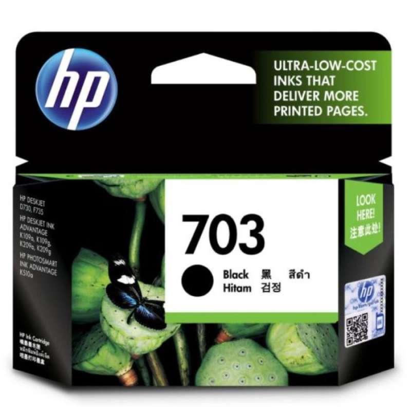Promo 703 Black Original Ink Advantage Cartridge Diskon 23% di Seller ...