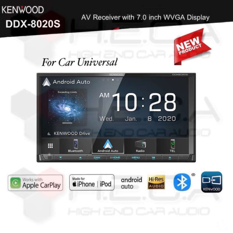 Promo Kenwood DDX8020S Head Unit Double Din Tape Audio [Universal