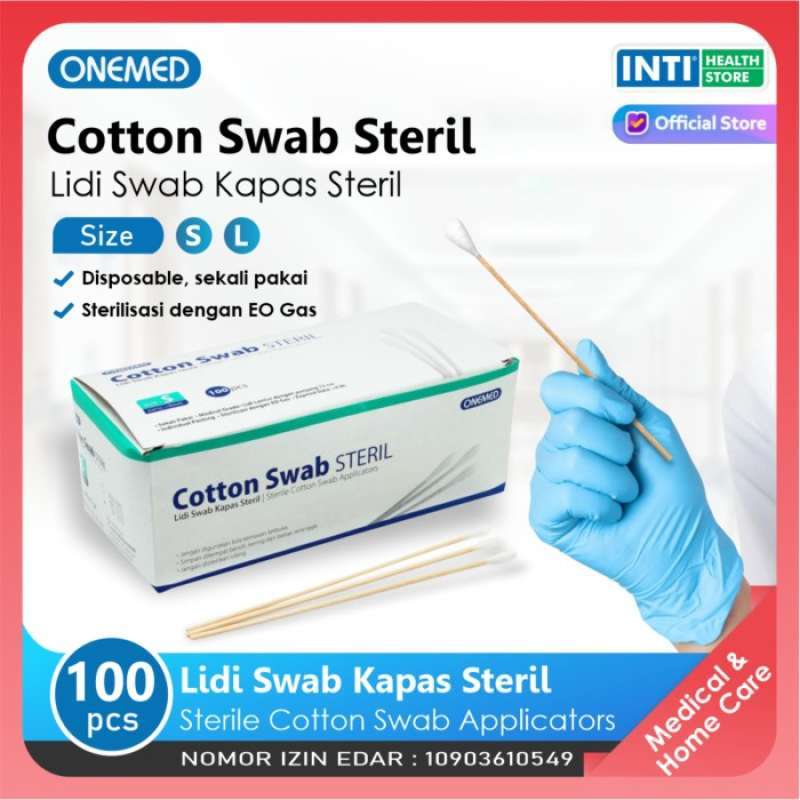 Jual Onemed Citoswab Cotton Swab Onemed Kapas Steril Onemed Di