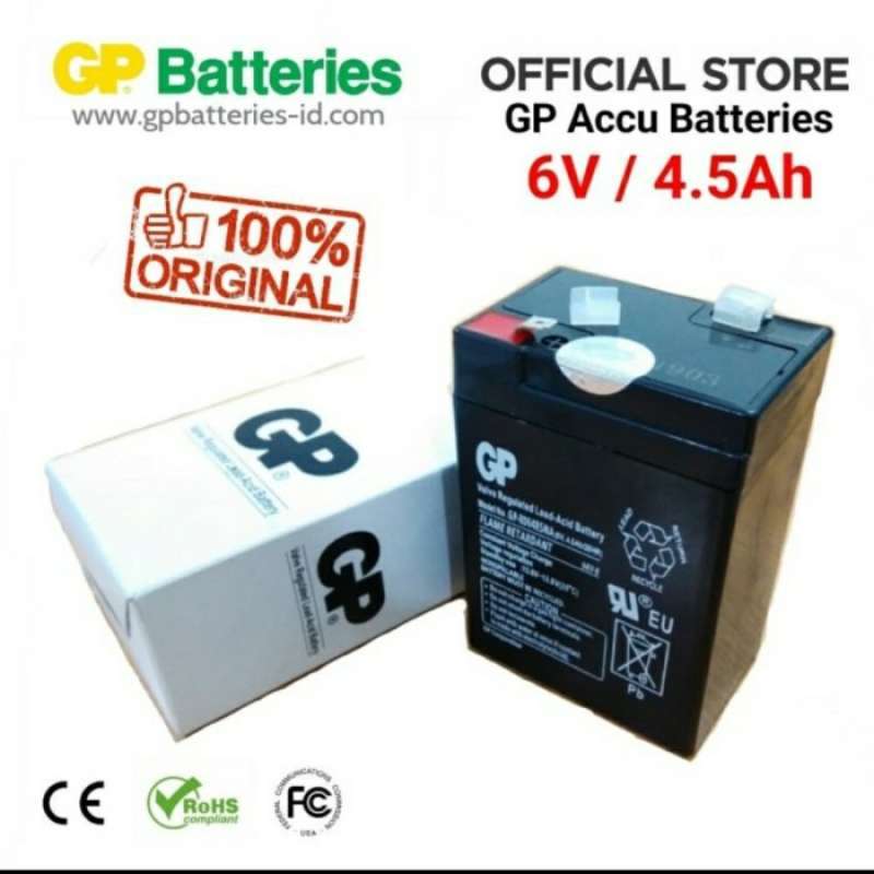 Jual Aki Kering 6V 4.5 Ah / Aki Kering / Aki Emergency di Seller Bumi