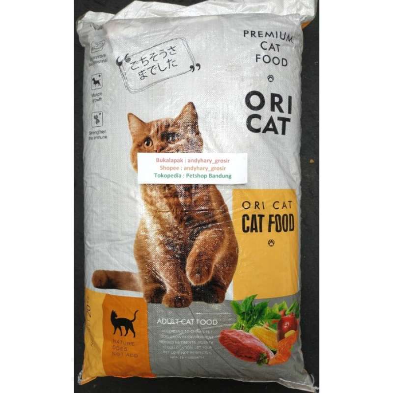 Promo Ori Cat 20 Kg Dry Cat Food Makanan Kucing Kering Oricat 20Kg