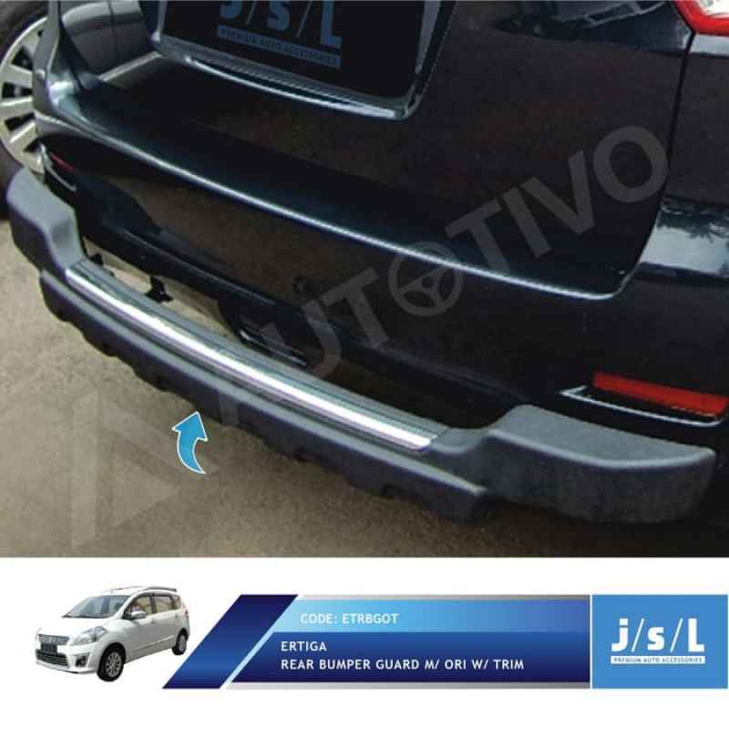 Jual JSL Rear Bumper Guard Model Ori with Trim Mobil for Suzuki Ertiga