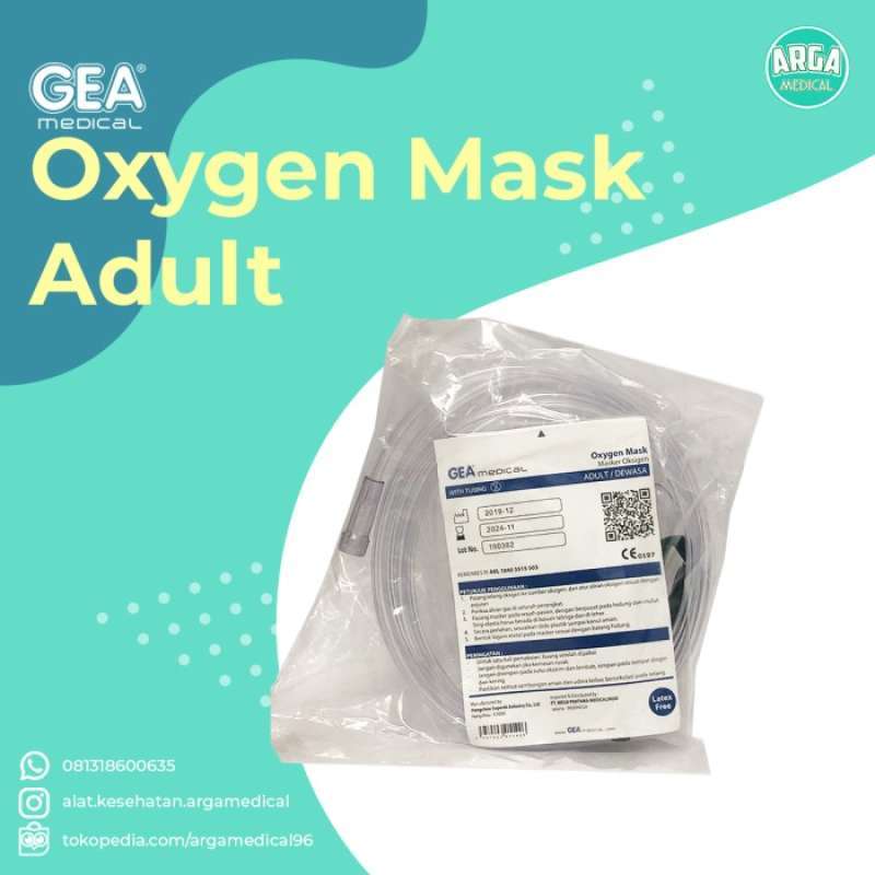 Masker O2 Anak Promo Masker Oksigen GEA / Oxygen Mask GEA Dewasa & Anak Pcs Diskon 68% ...