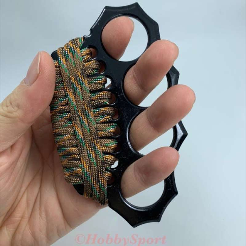 Jual Premium Knuckle Brass Paracord Ninja Krakling Tinju Besi Knakel