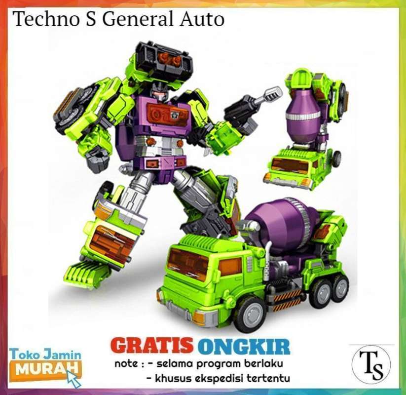 Jual Nbk Mainan Rakit Robot Devastator Transformer 6 In 1 Di Seller ...