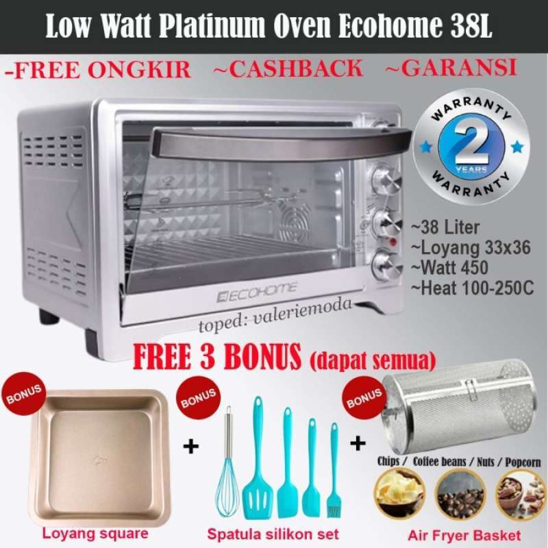 Jual Low Watt Electric Oven Platinum Ecohome EOP888 Oven Listrik di Seller Thunder Store