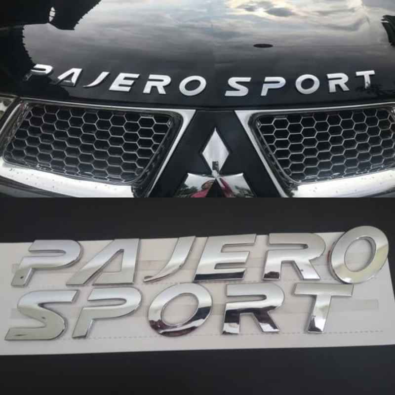 Jual Emblem Pajero Sport Model ORI [NEW] / Logo Pajero Sport Model