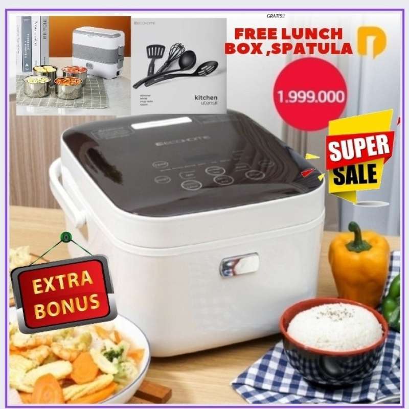 Jual Ecohome Low Carbo Rice Cooker Rendah Carb Multicooker Els 888 Di