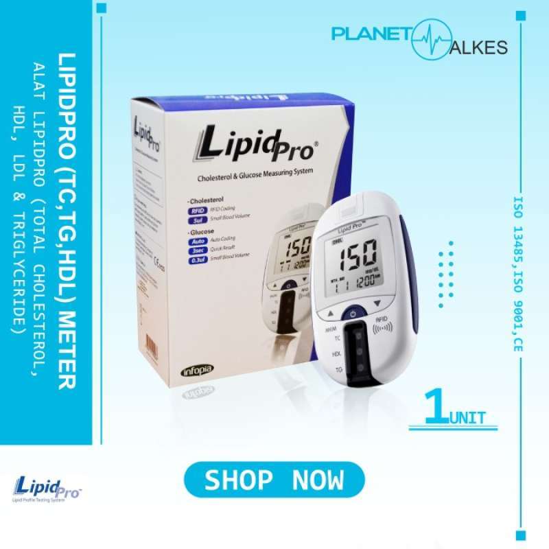 Promo Lipid Pro + Strip 10 Alat Cek Trigliserid Kolesterol Hdl Ldl ...